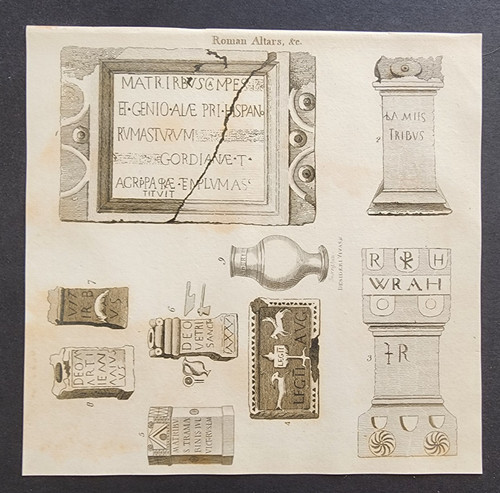 Antique 1789 print roman - antique,