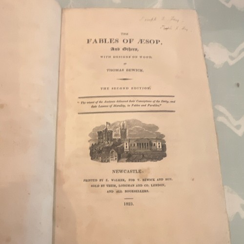 Thomas bewick the fables - the,